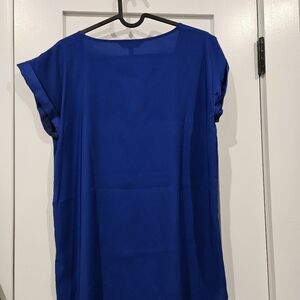 Electric blue blouse